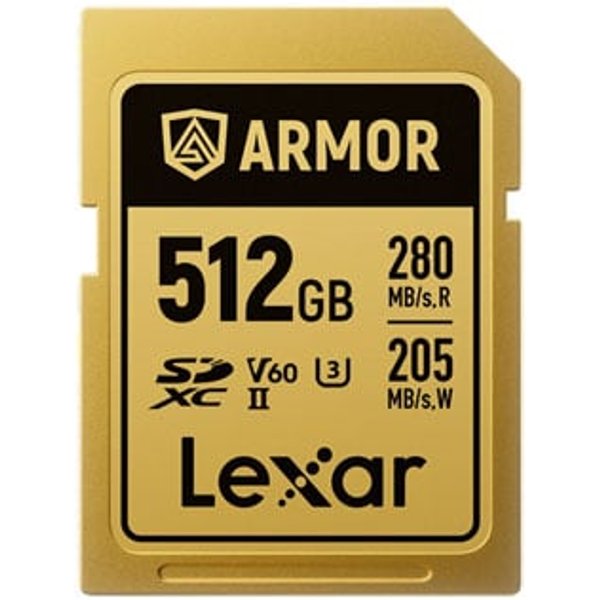 Lexar Armor Gold Stainless Steel SDXC Card 512GB