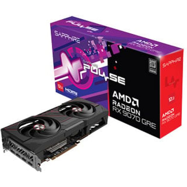 Sapphire AMD Radeon RX 9070 GRE PULSE OC RDNA4 12GB GDDR6 Graphics Car