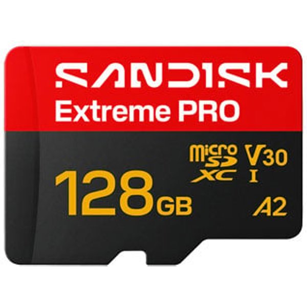 SanDisk Extreme PRO 128GB A2 V30 microSDXC UHS-I SD Card