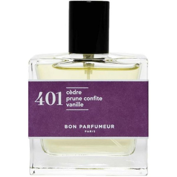 Bon Parfumeur 401 Cèdre / Prune Confite / Vanille Eau de Parfum Spray 30 ml transparent