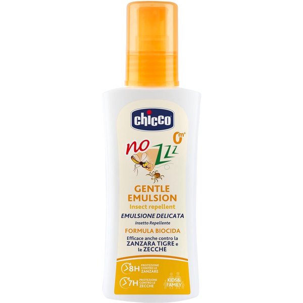 Chicco Nozzz - Emulsione Delicata Insetto-Repellente Anti Zanzare 0M+, 100Ml-image