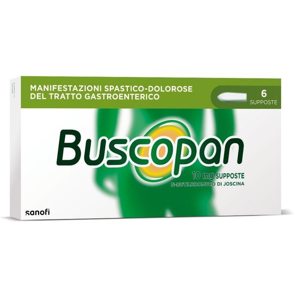 Buscopan Contro Mal Di Pancia Dolori E Crampi Addominali, 6 Supposte-image