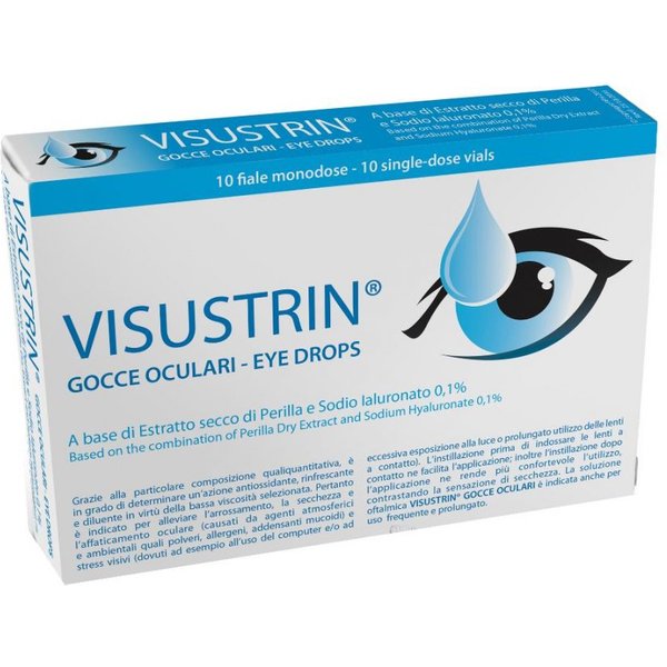 Pietrasanta Pharma Visustrin - Soluzione Oftalmica Gocce Oculari Per La Secchezza, 10 Monodose-image