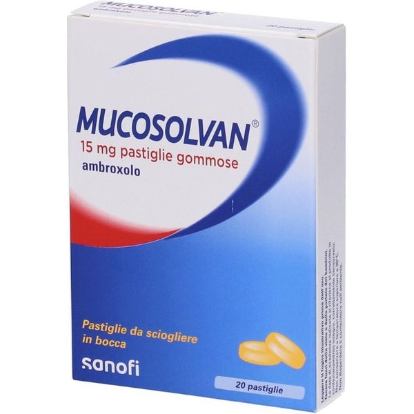 Mucosolvan 15Mg Ambroxolo Per Affezioni Broncopolmonari, 20 Pastiglie-image