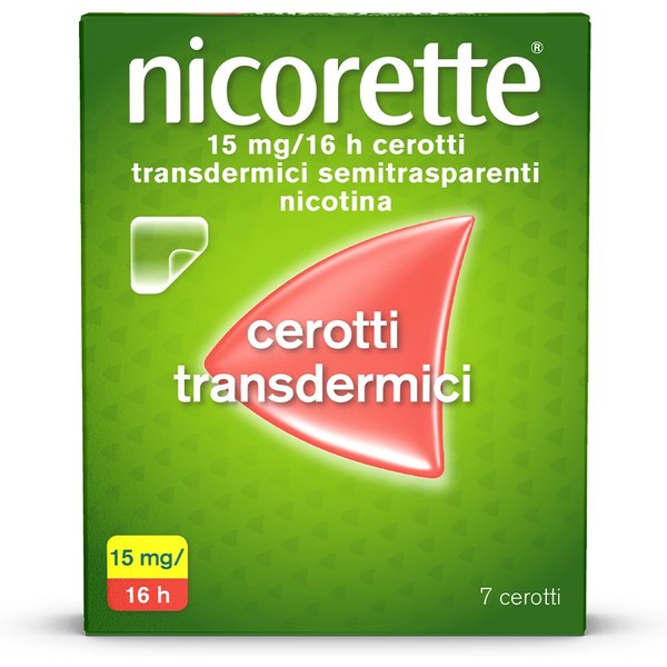 Nicorette 15Mg/16H Cerotti Transdermici Con Nicotina Per Smettere Di Fumare, 7 Cerotti-image