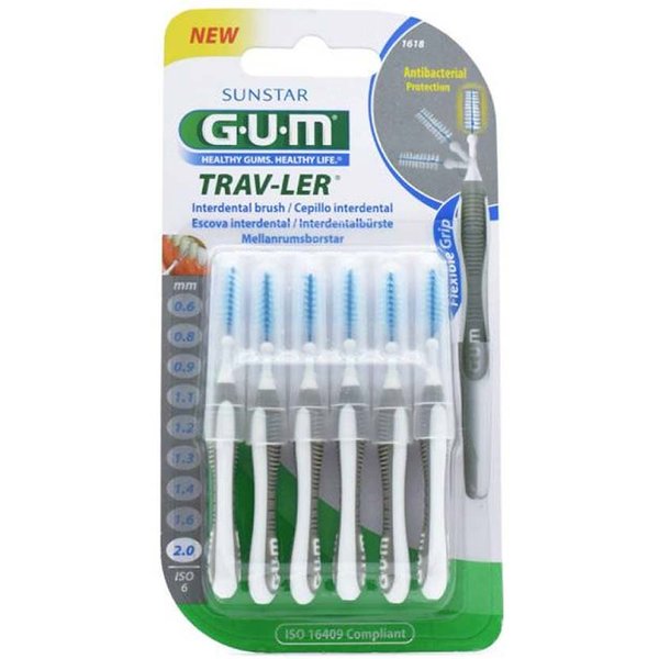 Gum Trav Ler 1618 Scovolino Interdentale 2.0 Mm 6 Pezzi-image