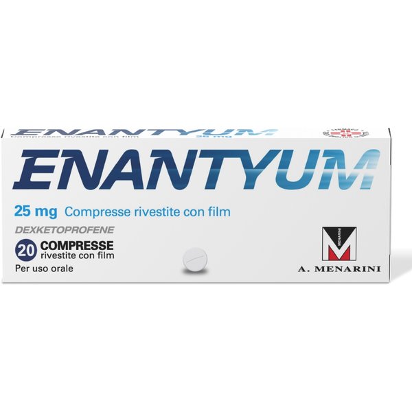 Enantyum 25Mg Antidolorifico, 20 Compresse Rivestite-image