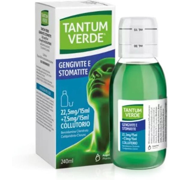 Tantum Verde B Bocca Collutorio Antisettico Antinfiammatorio E Analgesico Della Bocca, 240Ml-image