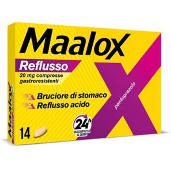 Maalox Reflusso 20Mg Pantoprazolo, 14 Compresse Gastroresistenti-image