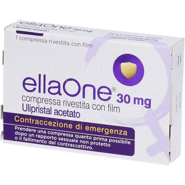 Ellaone 30Mg Ulipristal Acetato Contraccezione Di Emergenza, 1 Compressa Rivestita-image