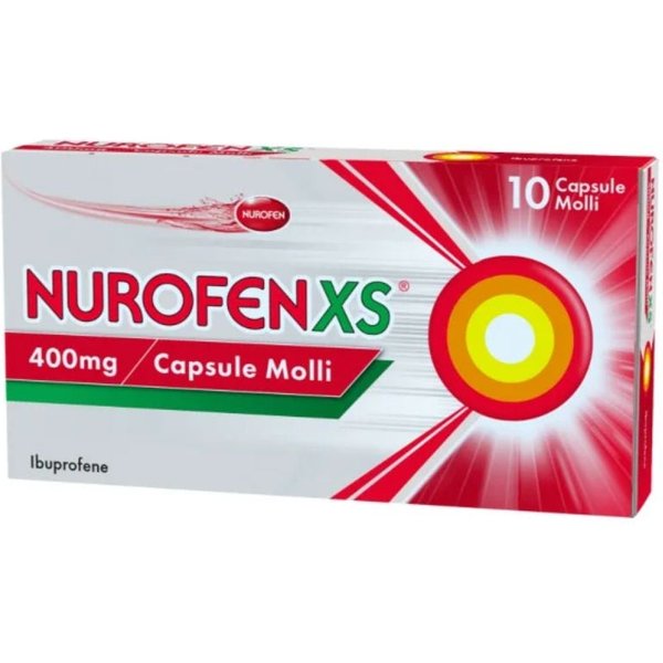 Nurofenxs 400Mg Ibuprofene Antidolorifico, 10 Capsule Molli-image