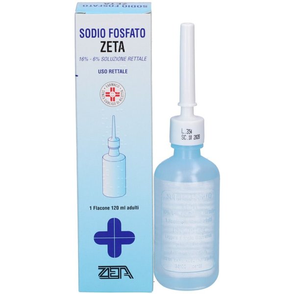 Sodio Fosfato Zeta Adulti16%/6% Soluzione Rettale 1 Flacone 120 Ml-image