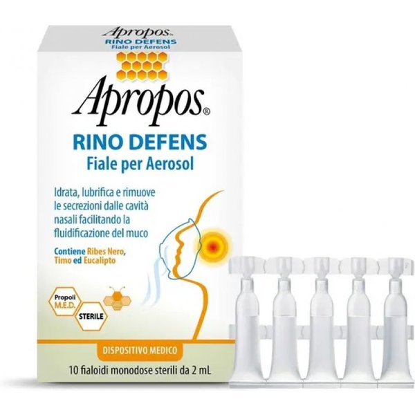 Apropos Rino Defens Fiale Per Aerosol 10 Fiale Monodosi Sterili Da 2 Ml-image