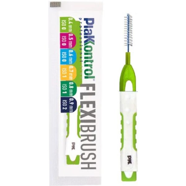 Plakkontrol Flexi Brush Scovolino Interdentale Flessibile 0,4Mm ISO 0 Formato Viaggio, 1 Pezzo-image