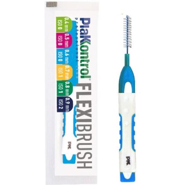Plakkontrol Flexi Brush Scovolino Interdentale Flessibile 0,6Mm ISO 0 Formato Viaggio, 1 Pezzo-image