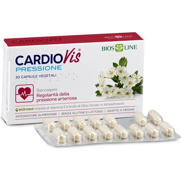 Bios Line Cardiovis Pressione - Integratore Alimentare Regolarità Pressione Arteriosa, 30 Capsule Vegetali-image