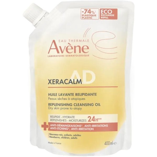 Avène Xeracalm A.D Olio Detergente Liporestitutivo Per Pelle Secca E Atopica Eco-Ricarica, 400Ml-image