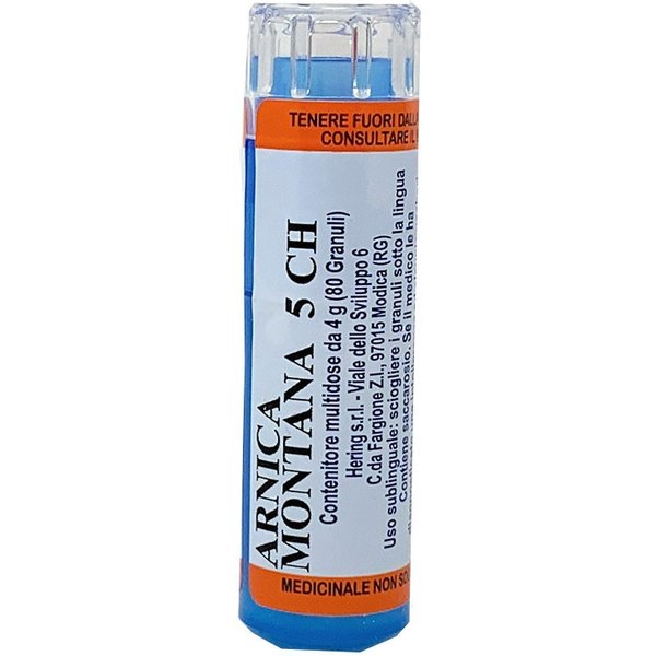 Arnica Montana 5 Ch Granuli 1 Contenitore Multidose In Pp Da 4 G (80 Granuli) Con Tappo Dispensatore In Ps-image