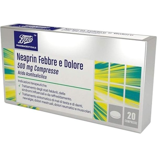 Acido Acetilsalic Lfm 500Mg Febbre Sindromi Influenzali E Raffreddamento Antidolorifico, 20 Compresse-image