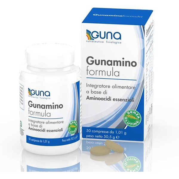 Guna Gunaminoformula Integratore Con 8 Aminoacidi Essenziali, 50 Compresse-image