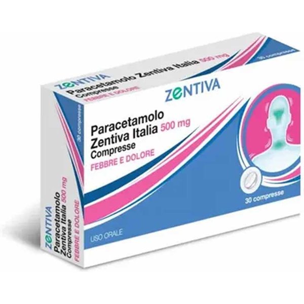 Paracetamolo Zen 500Mg Febbre E Dolore, 30 Compresse-image