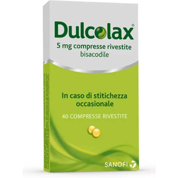 Dulcolax 5Mg Bisacodile Stitichezza Occasionale, 40 Compresse Rivestite-image