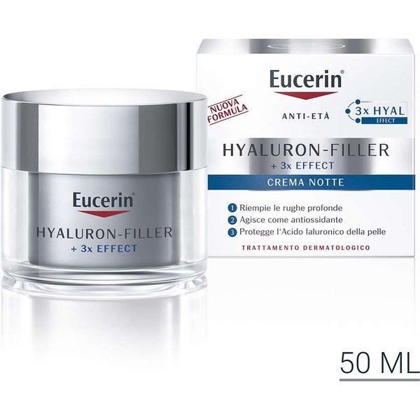 Eucerin Hyaluron Filler - +3X Effect Crema Notte Anti Età, 50Ml-image