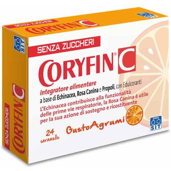 Sit Coryfin C Senza Zuccheri Integratore Ricostituente, 24 Caramelle-image