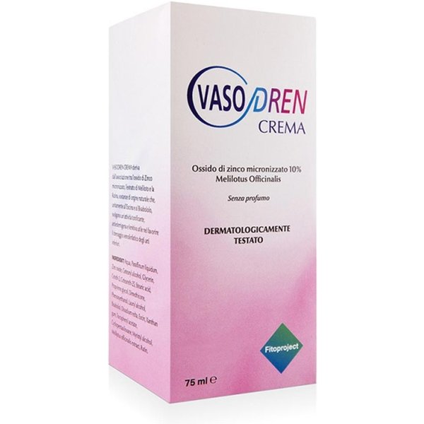 Fitoproject Vasodren - Crema Gambe Per Il Drenaggio Linfatico, 75Ml-image