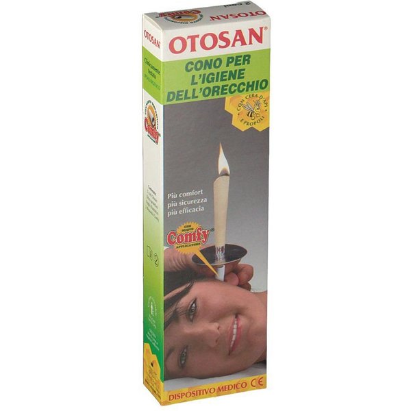 Otosan Cono Igiene Dell'orecchio Con Cera D'api E Propoli, 2 Coni-image