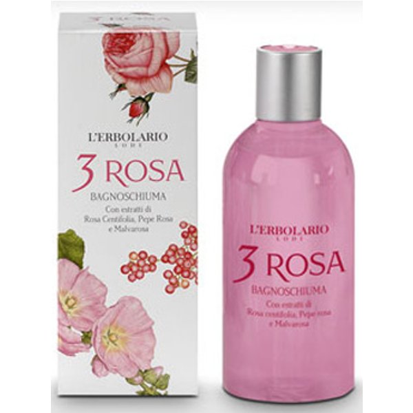 L'Erbolario 3 Rosa - Bagnoschiuma Addolcente E Rinfrescante Per Il Corpo, 250 Ml-image