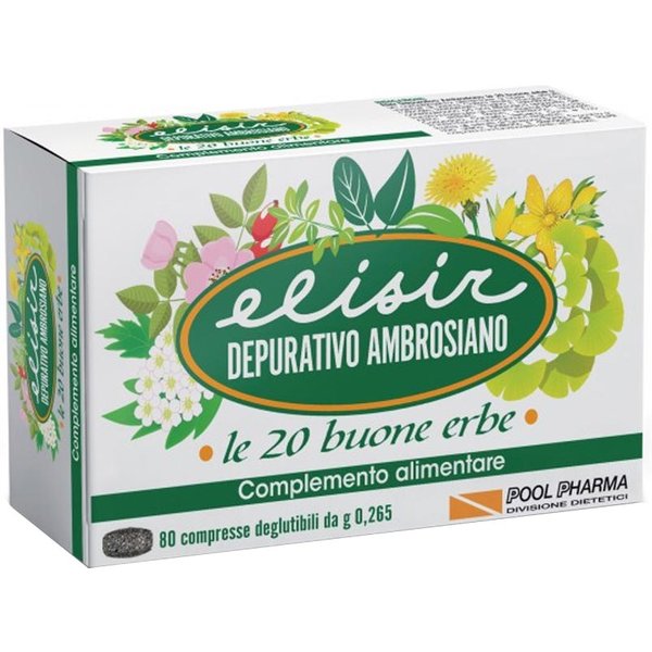 Pool Pharma Elisir Depurativo Ambrosiano, 80 Compresse-image