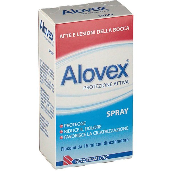 Alovex Protezione Attiva - Spray Lenitivo Lesioni Mucosa Orale, 15Ml-image
