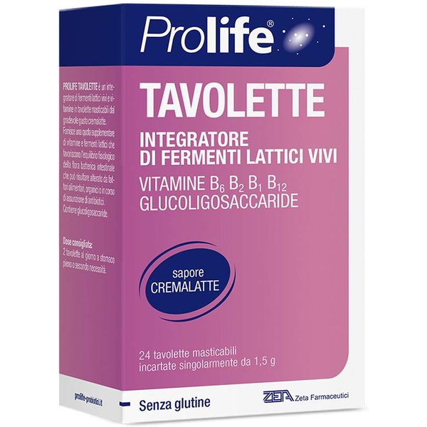 Prolife Tavolette Integratore Di Fermenti Lattici Dai 2 Anni, 24 Tavolette-image