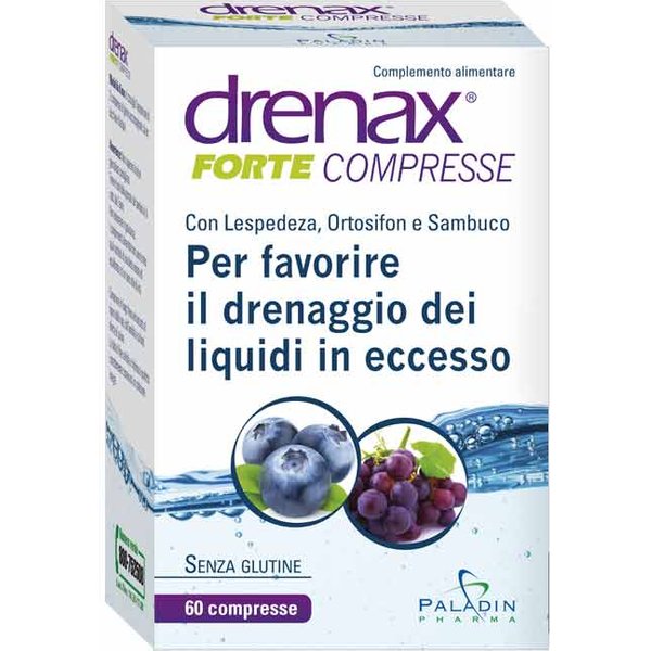 Paladin Pharma Drenax Forte Mirtillo Per Il Drenaggio Dei Liquidi, 60 Compresse-image