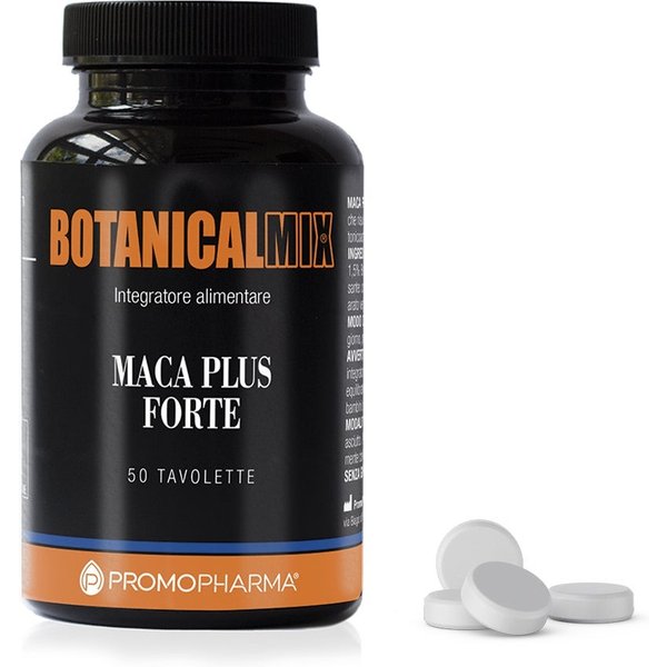 Promopharma Botanical Mix - Maca Plus Forte Integratore Sostegno Fisico E Mentale, 50 Compresse-image