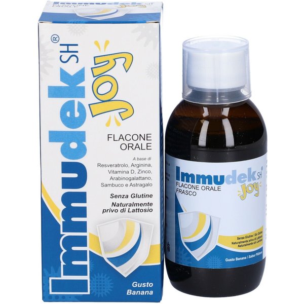 Shedir Pharma Immudek SH Joy - Integratore Per Le Difese Immunitarie Gusto Banana, 200 Ml-image