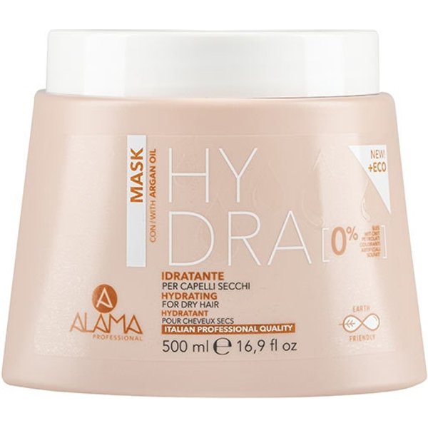 Alama Hydra - Maschera Idratante Per Capelli Secchi Con Olio Di Argan, 500Ml-image
