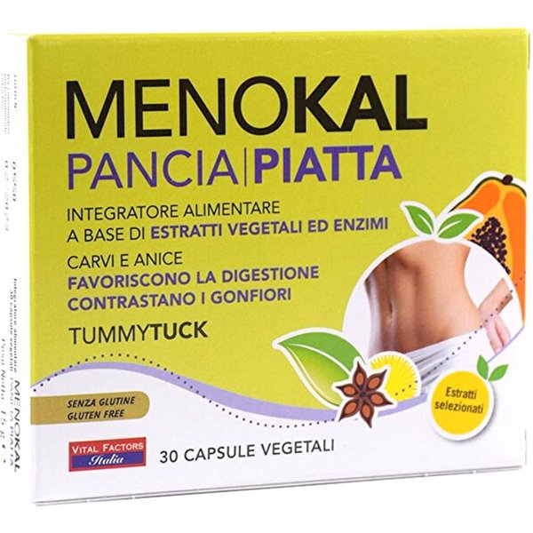 Vital Factors Menokal - Pancia Piatta Integratore Alimentare, 30 Capsule-image