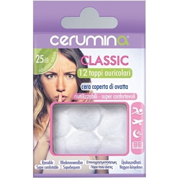Cerumina Classic - Tappi Auricolari In Cera Per Ridurre Il Rumore, 12 Tappi-image