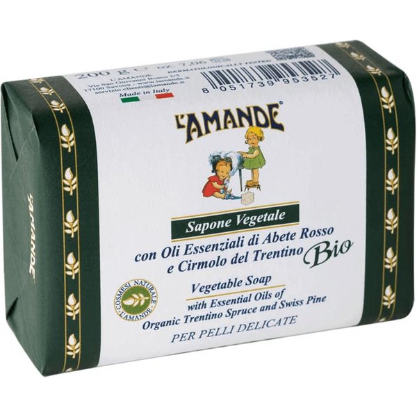 L'Amande Abete Rosso E Cirmolo Del Trentino - Sapone Vegetale, 200G-image