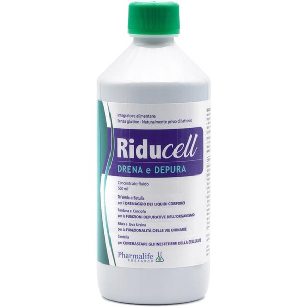 Pharmalife Research Riducell - Drena E Depura Integratore Alimentare, 500Ml-image