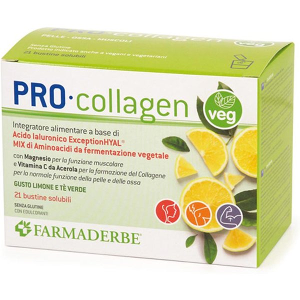 Farmaderbe Pro Collagen Veg Integratore Alimentare, 21 Buste-image