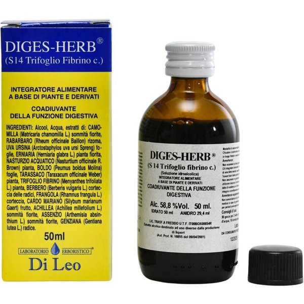 Laboratorio Erboristico Di Leo Diges Herb Integratore Alimentare S14, 50Ml-image