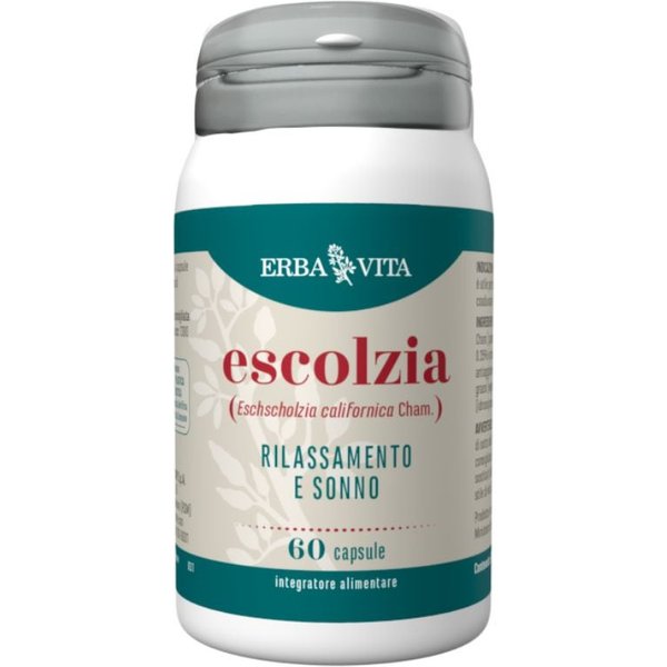 Erba Vita Monoplanta - Escolzia Integratore Benessere E Riposo, 60 Capsule-image