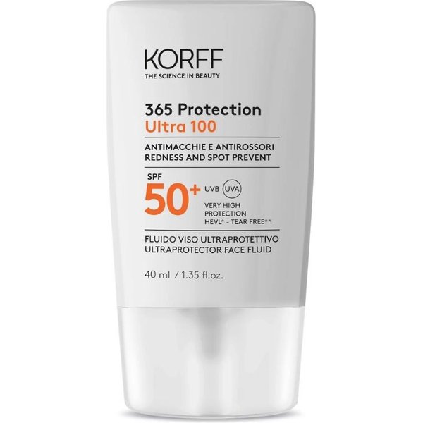 Korff 365 Protection - Ultra 100 Fluido Viso Ultraprotettivo SPF50+, 40Ml-image