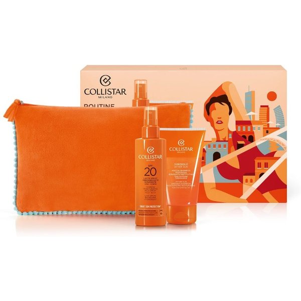 Collistar Cofanetto Latte Spray Abbronzante SPF20 + Doccia Shampoo + Pochette-image