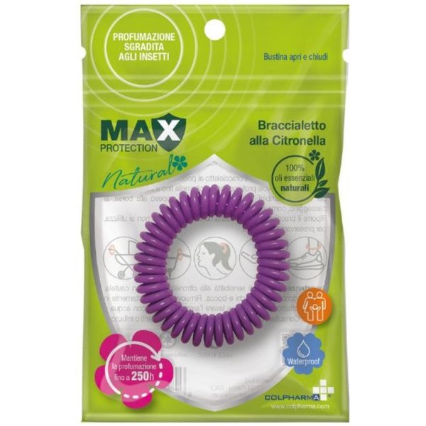 Colpharma Max Protection - Braccialetto Anti Zanzare Alla Citronella Spirale, 1 Pezzo-image