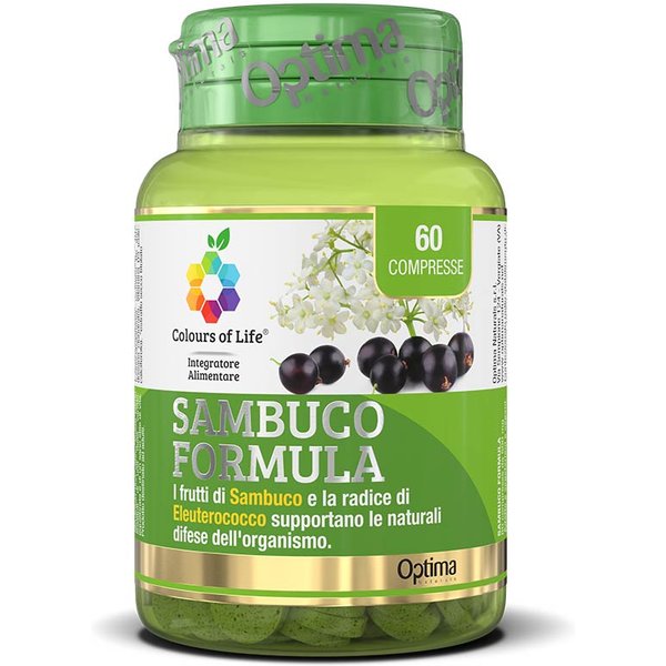 Optima Naturals Colours of Life - Sambuco Formula Integratore, 60 Capsule-image