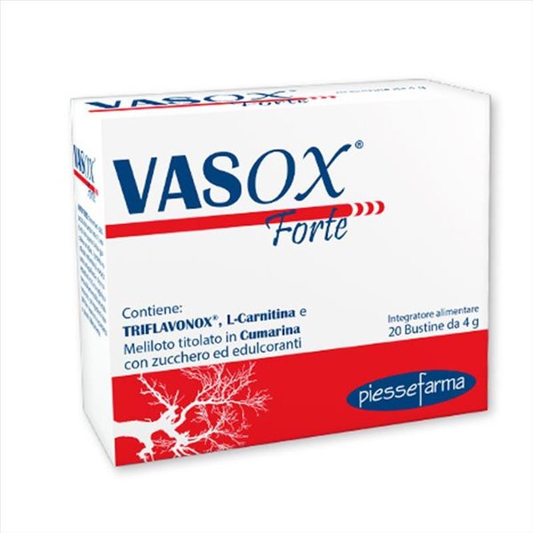 Piessefarma Vasox Forte Integratore Malattia Venosa Cronica 20 Bustine Da 4 G-image